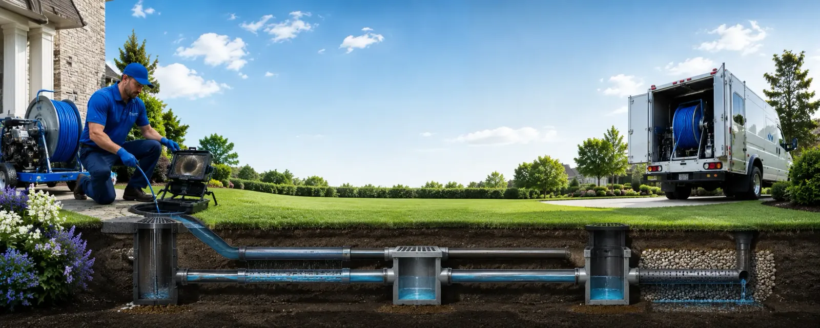 Outdoor drain cleaning information for Warner, OK